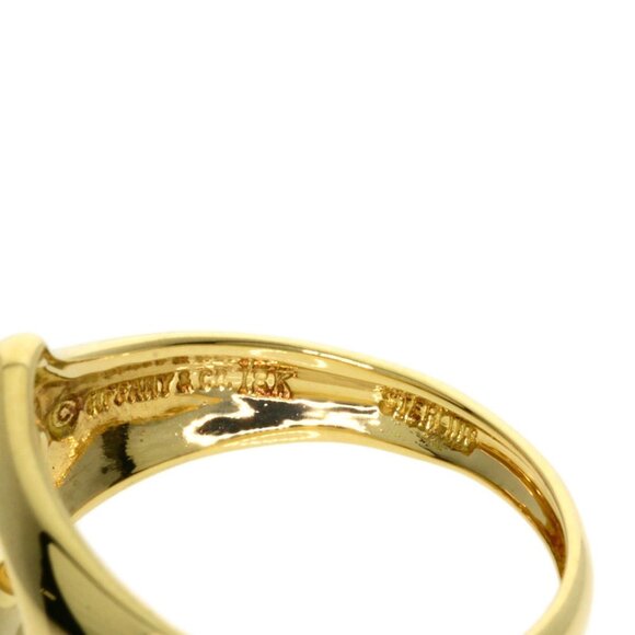 TIFFANY 18k Gold Heart Ring - Picture 5 of 9